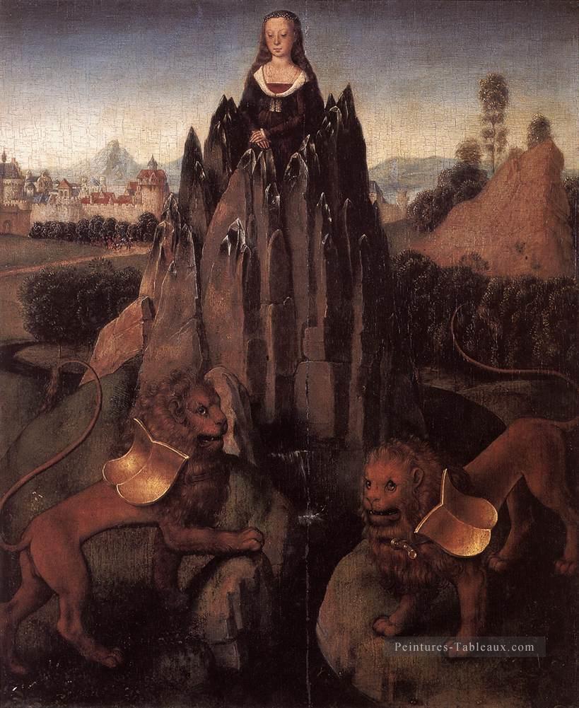 Allégorie avec une vierge 1479 hollandais Hans Memling Peintures à l'huile